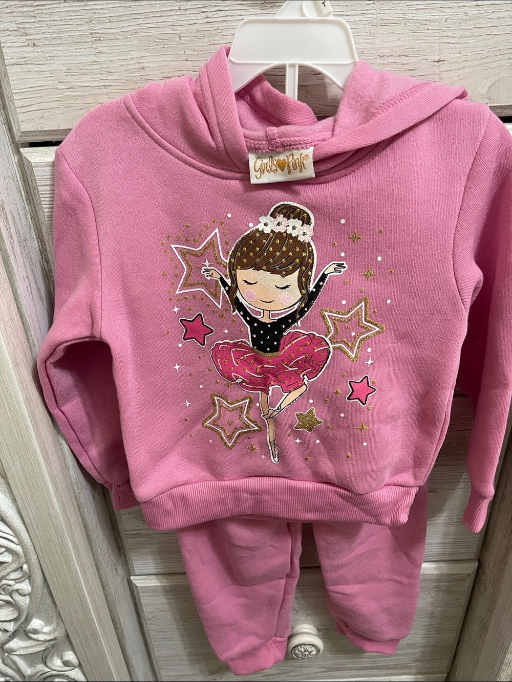 Ballerina Hoodie & Jogger Matching Set by